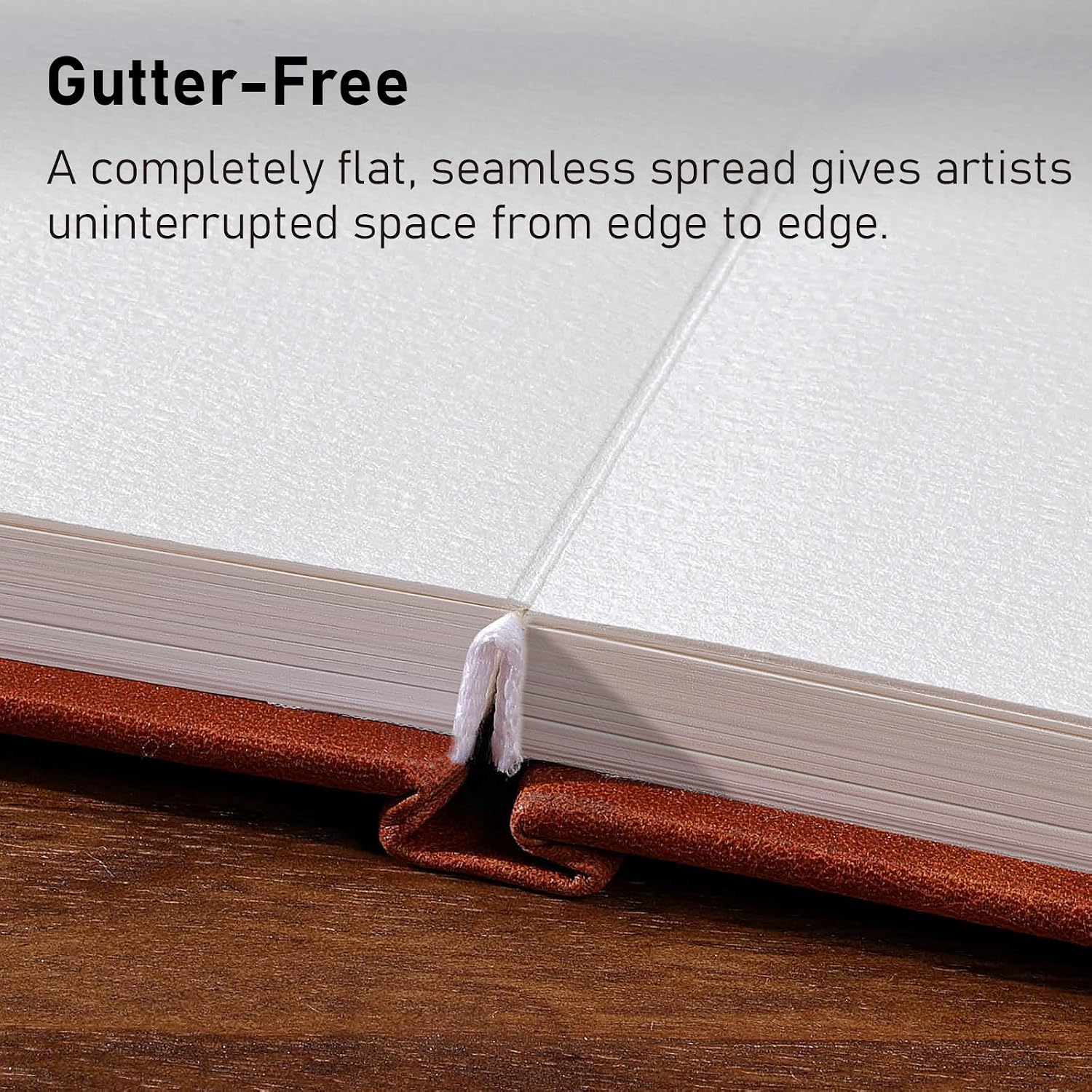 FLUNBRATO Gutter-Free Watercolor Sketchbook,600 GSM,Full-Spread Design