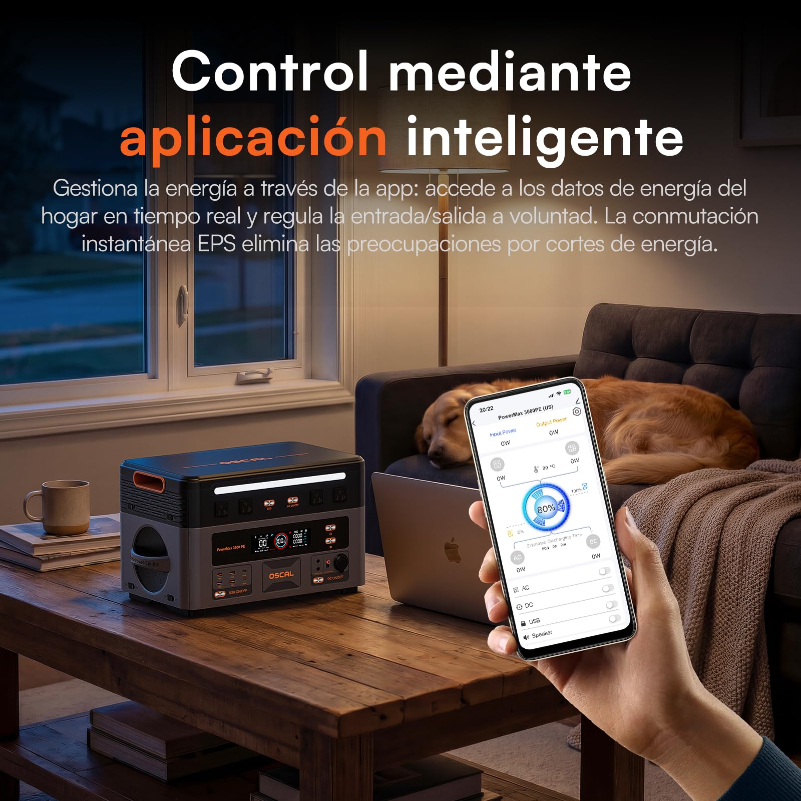 PowerMax 3600W Estación de Energía Portátil con 2 Panel 400W, Generador Solar 2016Wh, Batería LiFePO4, Carga Rápida 80% en 45min, APP, Power Station para Camping/Caravana/Emergencias