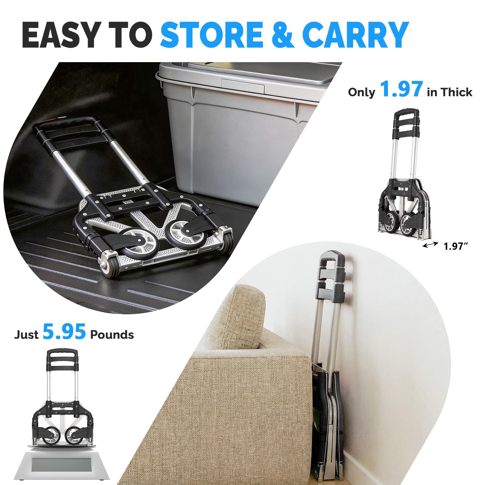 FCH Folding Hand Truck - Portable & Durable -3 FCH Folding Hand Truck - Portable & Durable -3