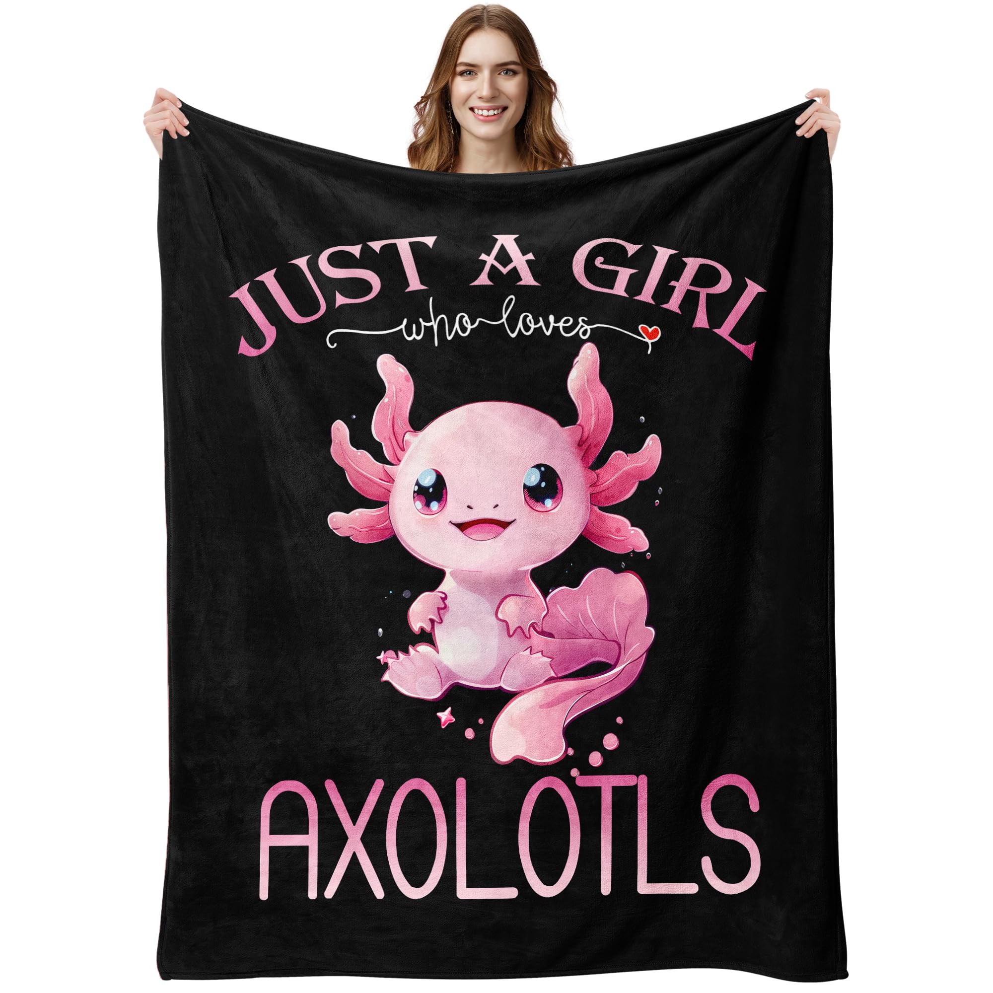 Best Axolotl Gifts for Girls - Cute Axolotl Christmas & Birthday Gifts, Blanket 50