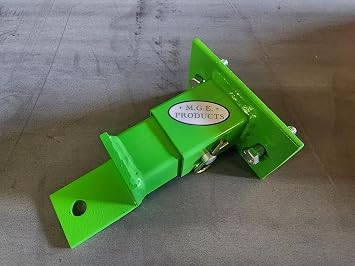 Zero Turn Rear Hitch for John Deere Z Years 2013 and Older Only Trak Models Z910 Z920 Z925 Z930 Z950 Z960 Z970 - Heavy Duty Alloy Steel, Powder Coated in John Deere Green - USA Made.
