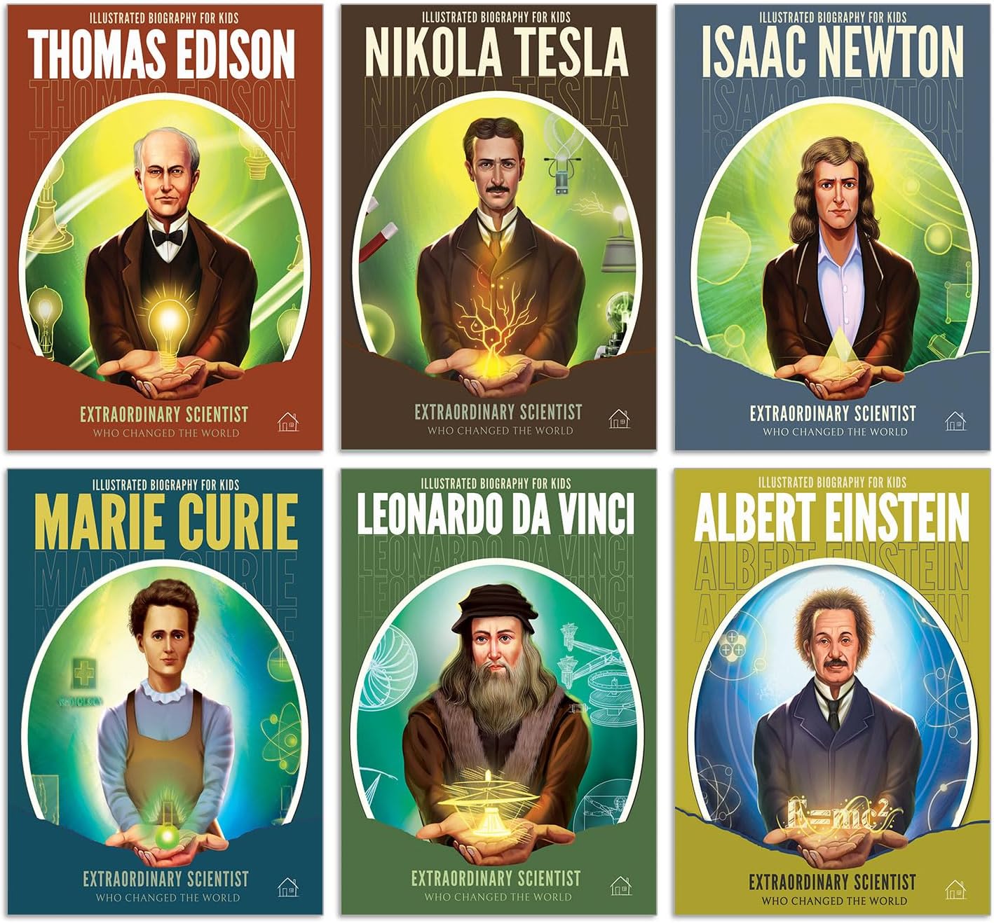- Illustrated Biography for Kids: Extraordinary Scientists who Changed the World: Set of 6 Books