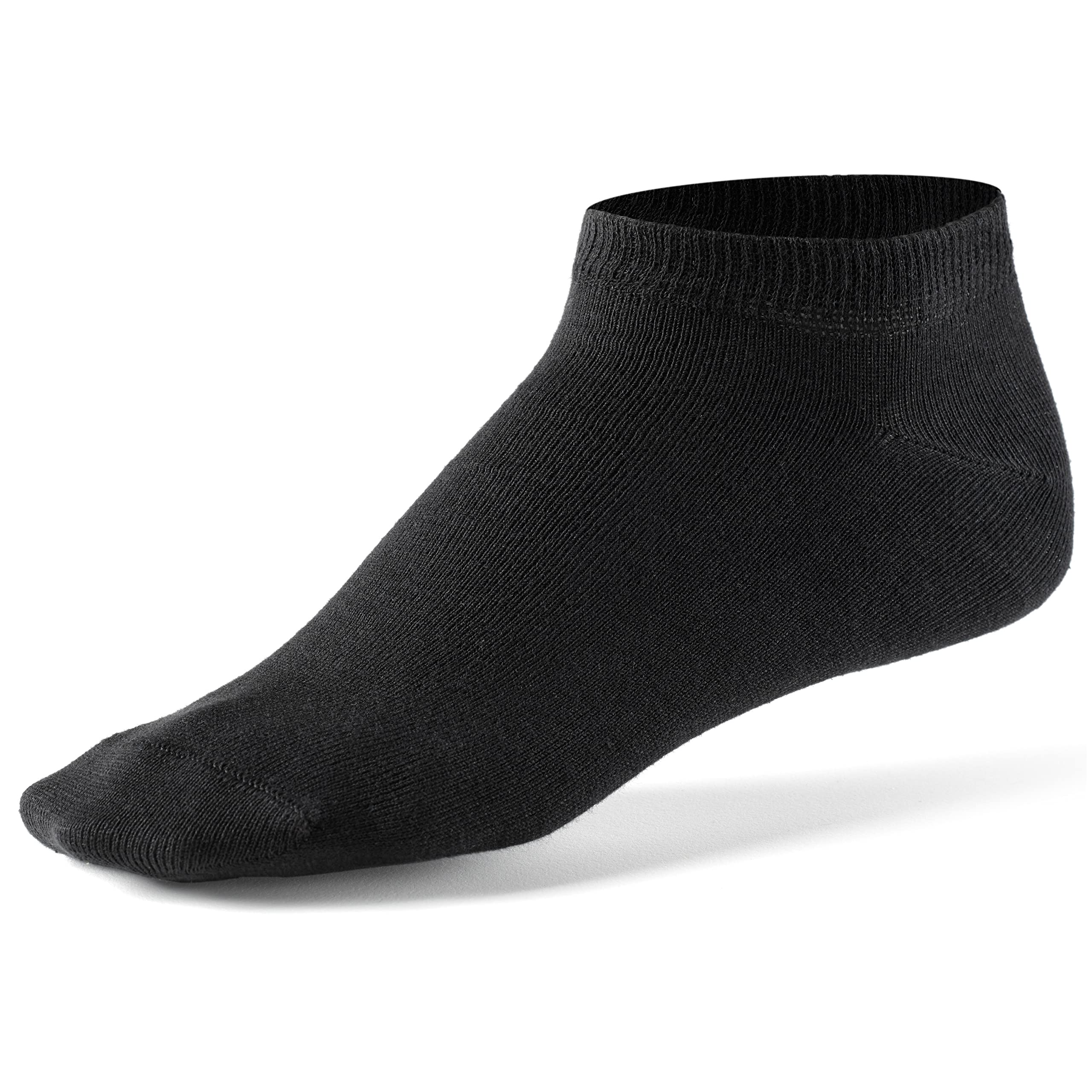 Mat & Vic's Mens Liner Ankle Socks (10 Pair Pack) Cotton Classic Comfortable Breathable