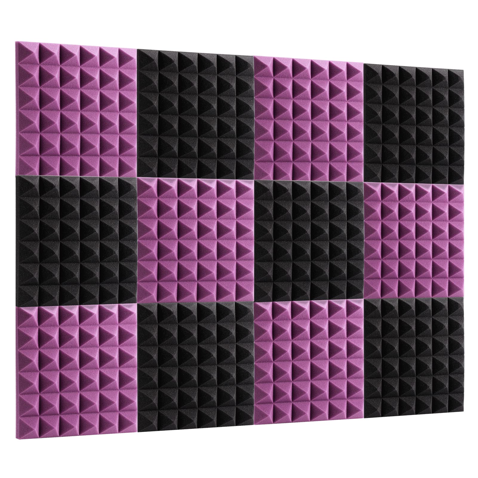 Buy Tilhumt 12 Thicker Sound Proofing Panels, 30 x 30 x 5 cm Acoustic Foam Panels Fireproof
