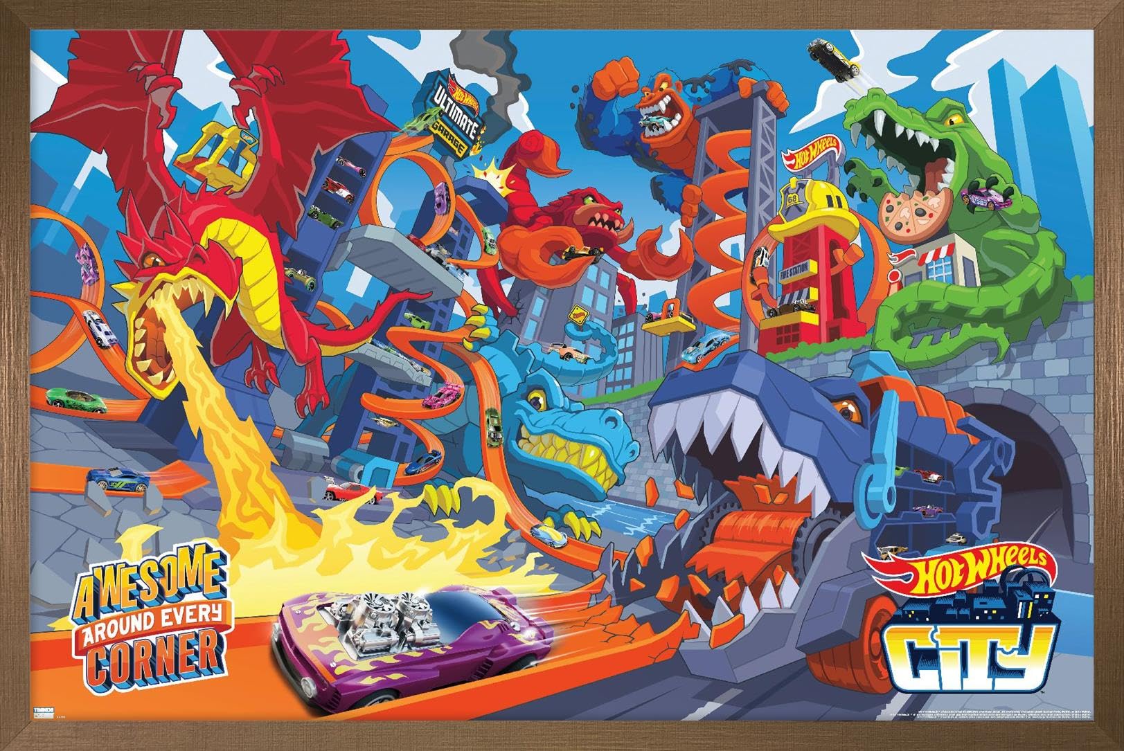 Amazon.com: Mattel Hot Wheels - Awesome Around Every Corner Wall