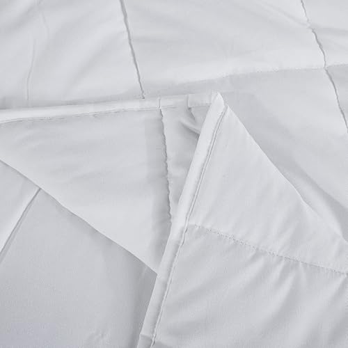 Miniatura 6 de TOPCEE - Manta con peso de microfibra transpirable con abalorios de vidrio (7 kg, 152 x 203 cm, tamaño Queen). Manta grande para adultos para uso