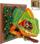 Egyptian Pharaoh Cat Animal 3D Wall Art Micro Mini Building Blocks Set for Adults, Micro Brick Forest Building Set Home Wall Decor or Desk Display
