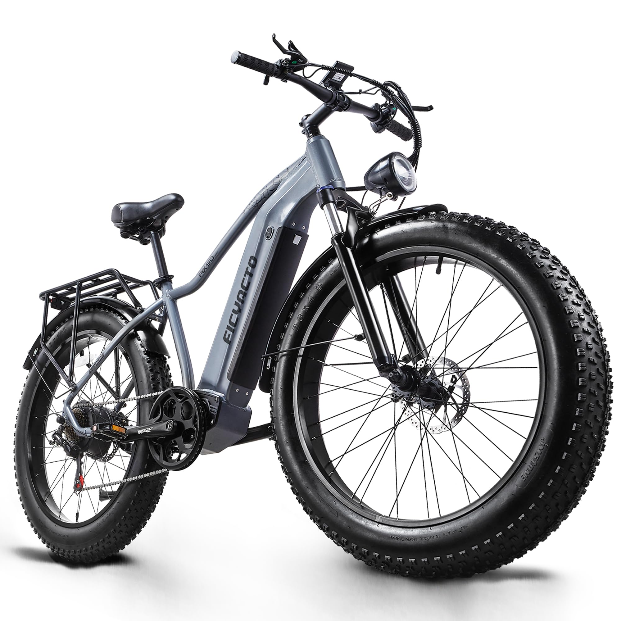 Ficyacto Elektrofahrrad 26 Zoll Pedelec E-Mountainbike E-Bike Herren Damen  mit 48V 20AH Akku,Shimano 7 Gang,Doppelscheibenbremse (RX50) : Amazon.de:  Sport & Freizeit