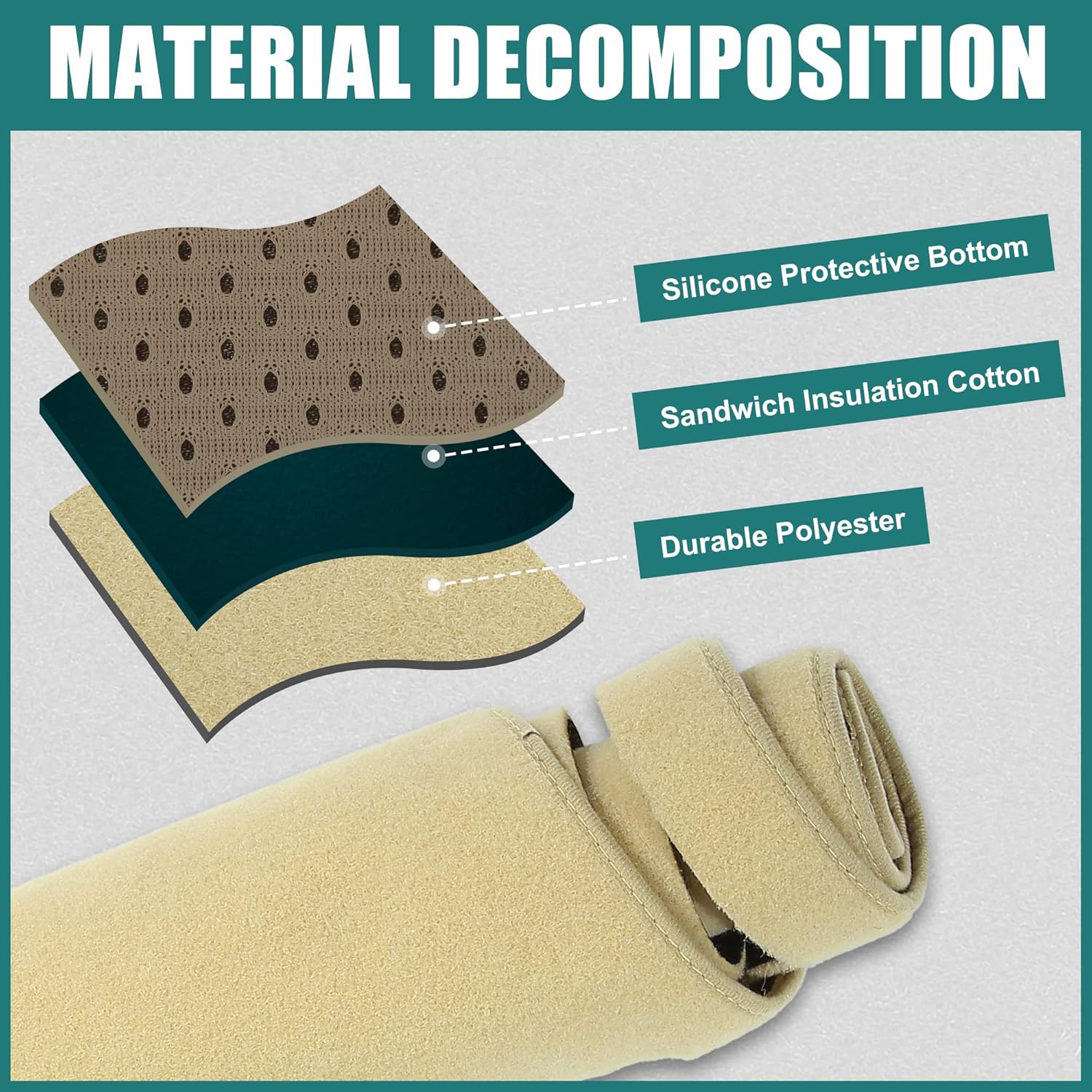 X AUTOHAUX Car Dashboard Cover Beige Polyester Non-Slip Mat Protector Carpet Sun Proof for Nissan Altima 2007-2012