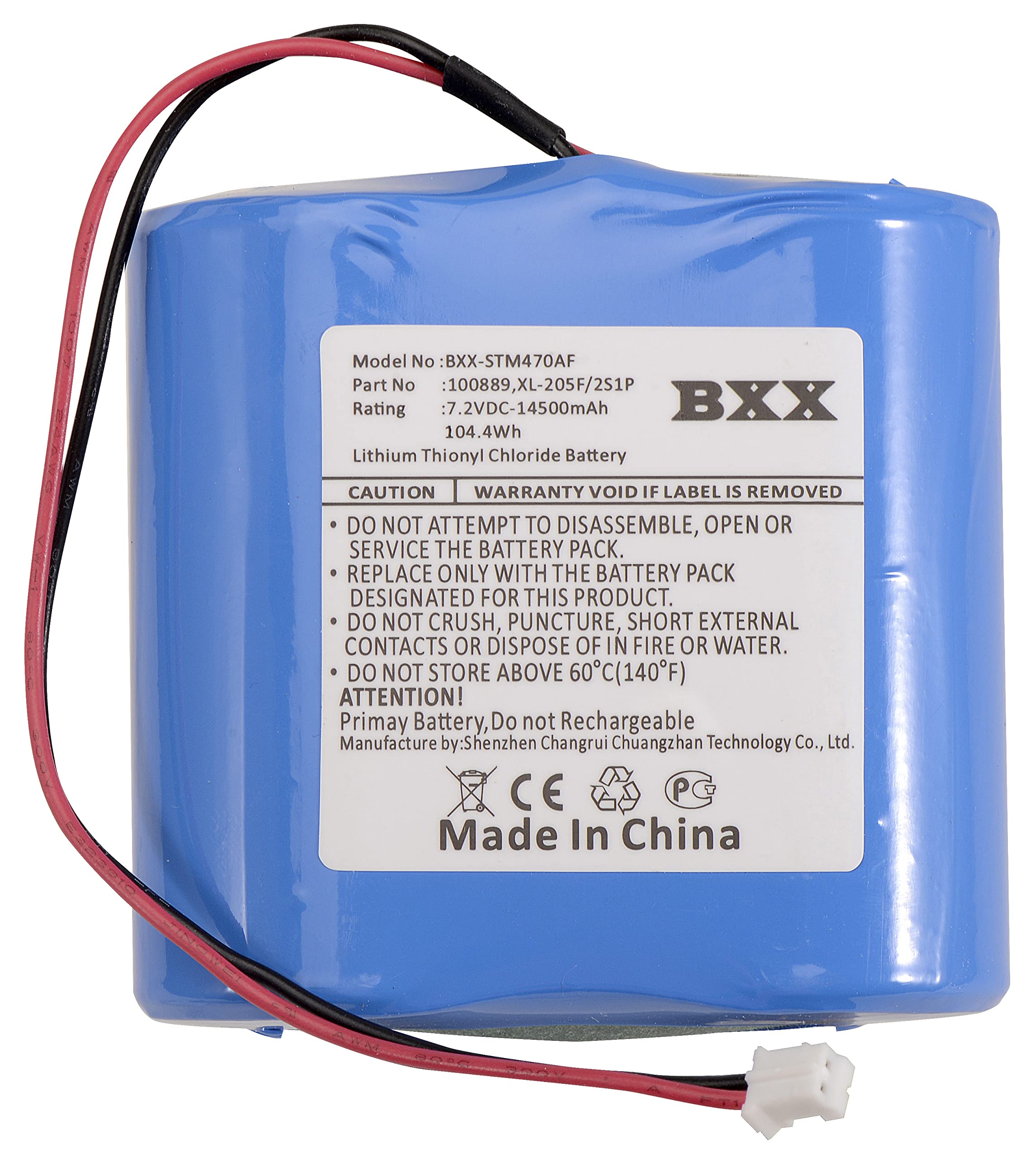 7.2V 19500mAh Replacement Battery For Seametrics Flow Meters - AG2000, IMag4700, WMX104 Compatible