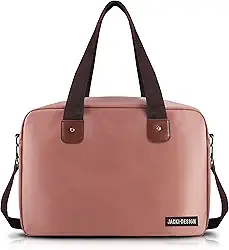 BOLSA MALA PARA VIAGEM E ACADEMIA COM ALÇA AJUSTÁVEL BOLSINHO INTERNO JACKI DESIGN ROSA