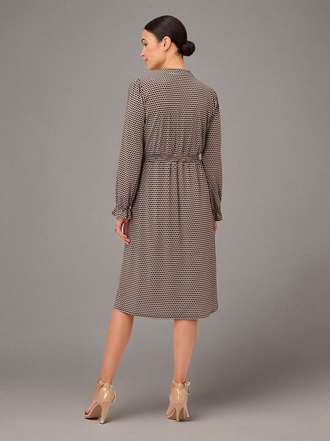 Adrianna Papell Womens Printed Smocked Waist Dress - Image 6