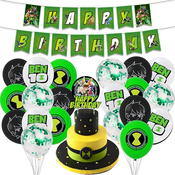 Buy Ben 10 party supplies birthday ， ben 10 birthday party supplies Set