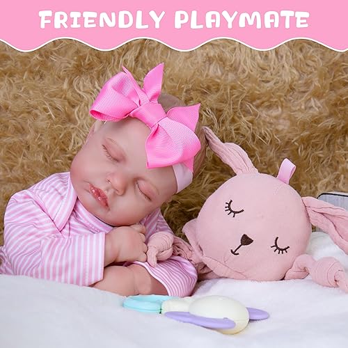Miniatura 4 de Muñecas de bebé recién nacidas realistas de 20 pulgadas, muñecas de bebé recién nacidas, muñecas de bebé recién nacidas que se ven reales de tela
