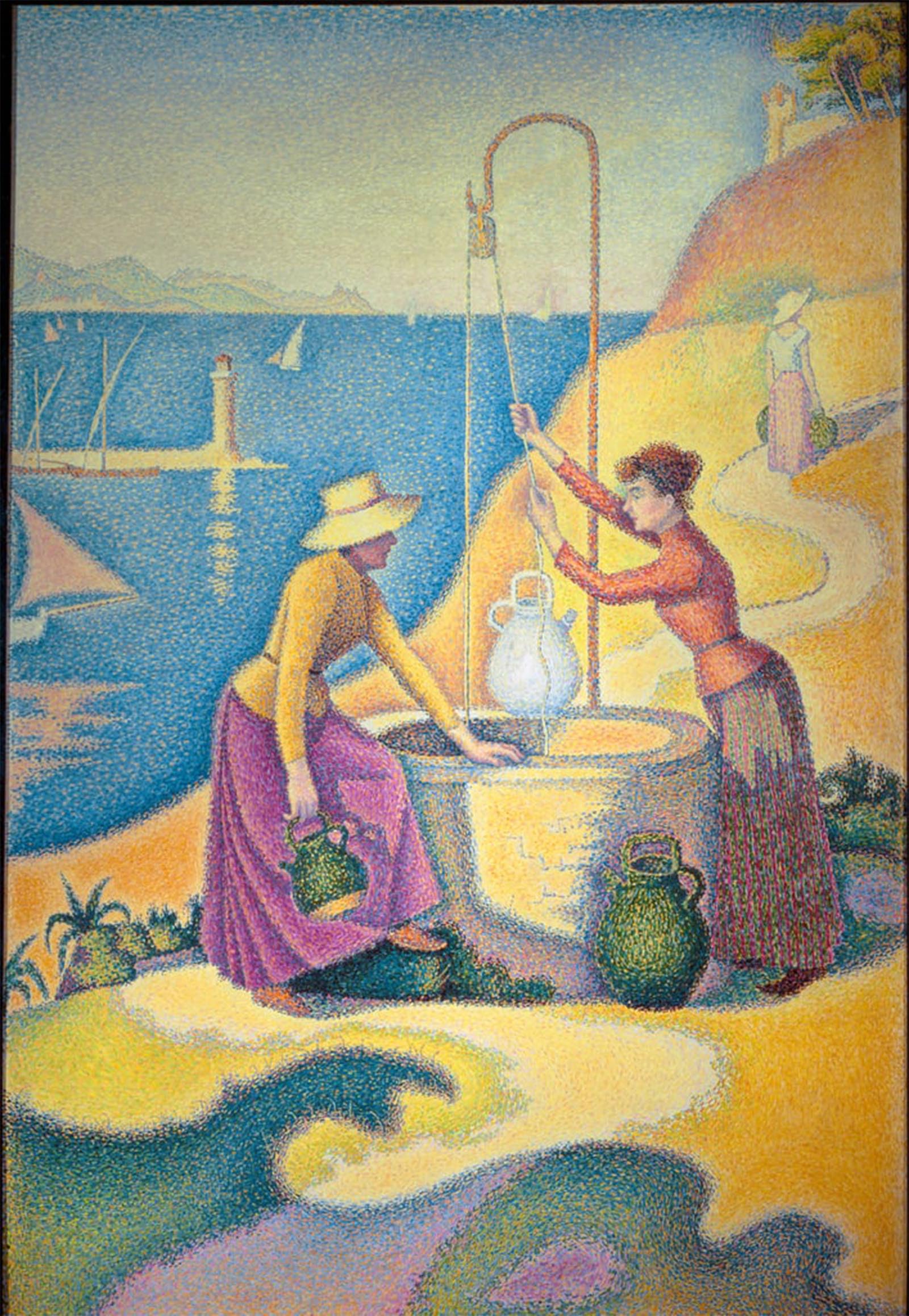 POSTERIIk Famous Animal Posters Vintage Picture Women At the Well or Young Women of Provence At the Well by Paul Signac Modern Wall Decor for Home Decor 60x90cm