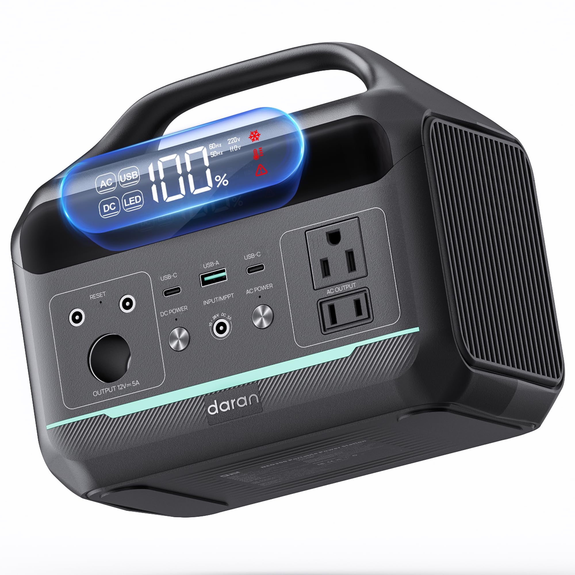 Amazon.com: Portable Power Station 300W, 192Wh Large Power Bank with 110V  AC Outlet, LiFePO4 Battery Backup,8-Ports Solar Generator Fast Charging for  Camping, Hurricane Emergency, Outdoor,Home(Solar Optional) : Cell Phones &  Accessories