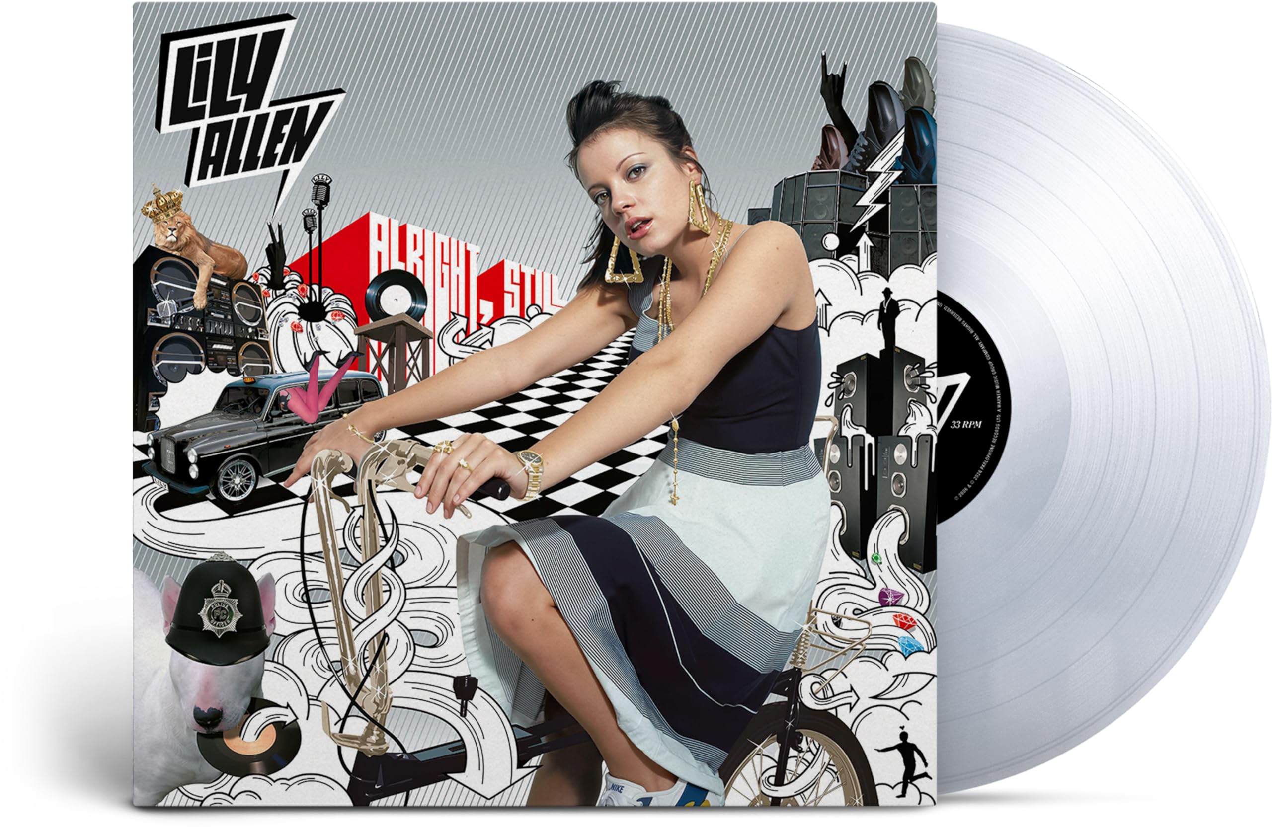 Lily Allen Alright, Still (Warner Music) Crystal Clear Vinyl 12"" Album