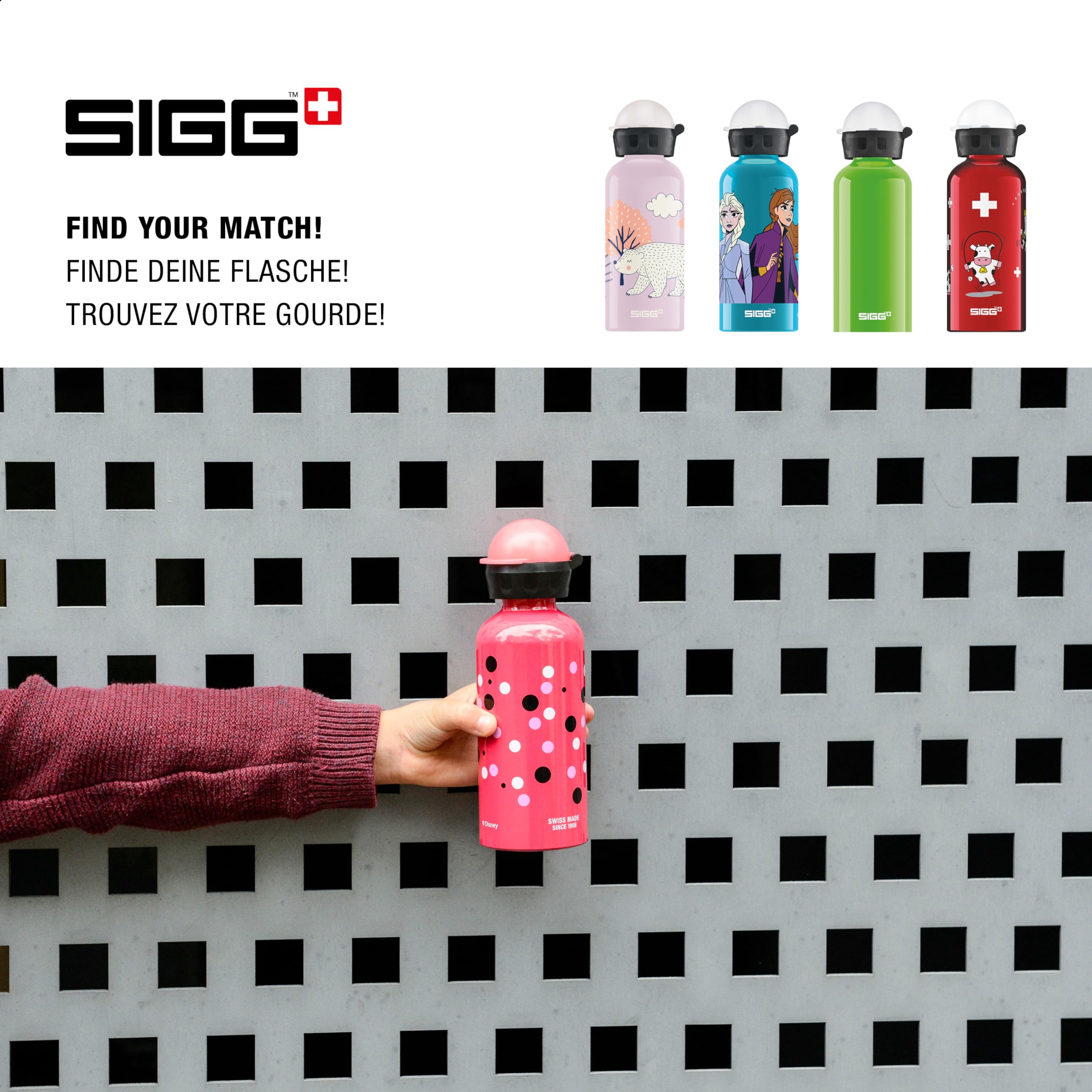 Sigg Çocuk Su Şişesi (0,4 Lt), Zararlı Madde İçermeyen Çocuk Şişesi, Sızdırmaz Kapaklı, Tüy Kadar Hafif, Alüminyum İçecek Şişesi