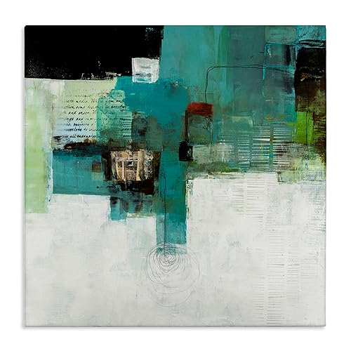 Stupell Industries 'Layered Shapes Collage ', Canvas Art, 17 x