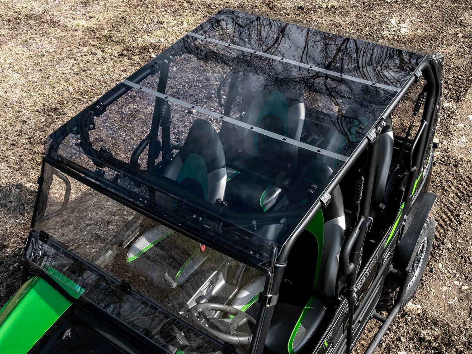SuperATV Dark Tinted Roof for 2014+ Teryx 4 800 | 1/4" Polycarbonate 250X Stronger Than Glass | Protects Against Weather and Debris | Snug, Rattle-Free Fit | USA Made