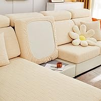 Vista 3 de Funda universal para sofá modular, fundas elásticas individuales para sofás, cojines de sofá de repuesto en forma de L, funda de asiento para sofás