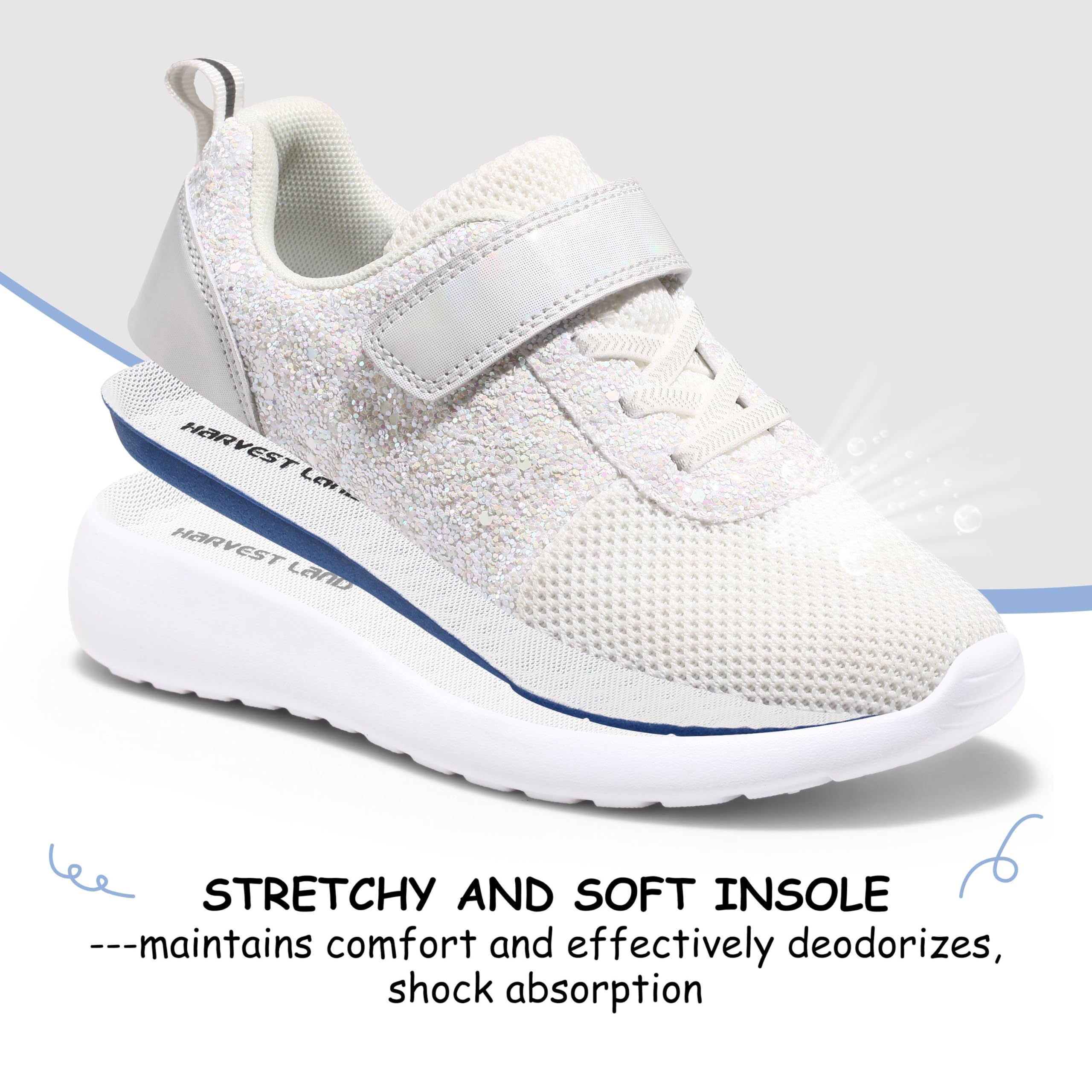 Mädchen Schuhe Kinder Turnschuhe Glitzer Sportschuhe Laufschuhe Hallenschuhe Sneakers Klettverschluss Tennisschuhe Festliche für Jugendliche