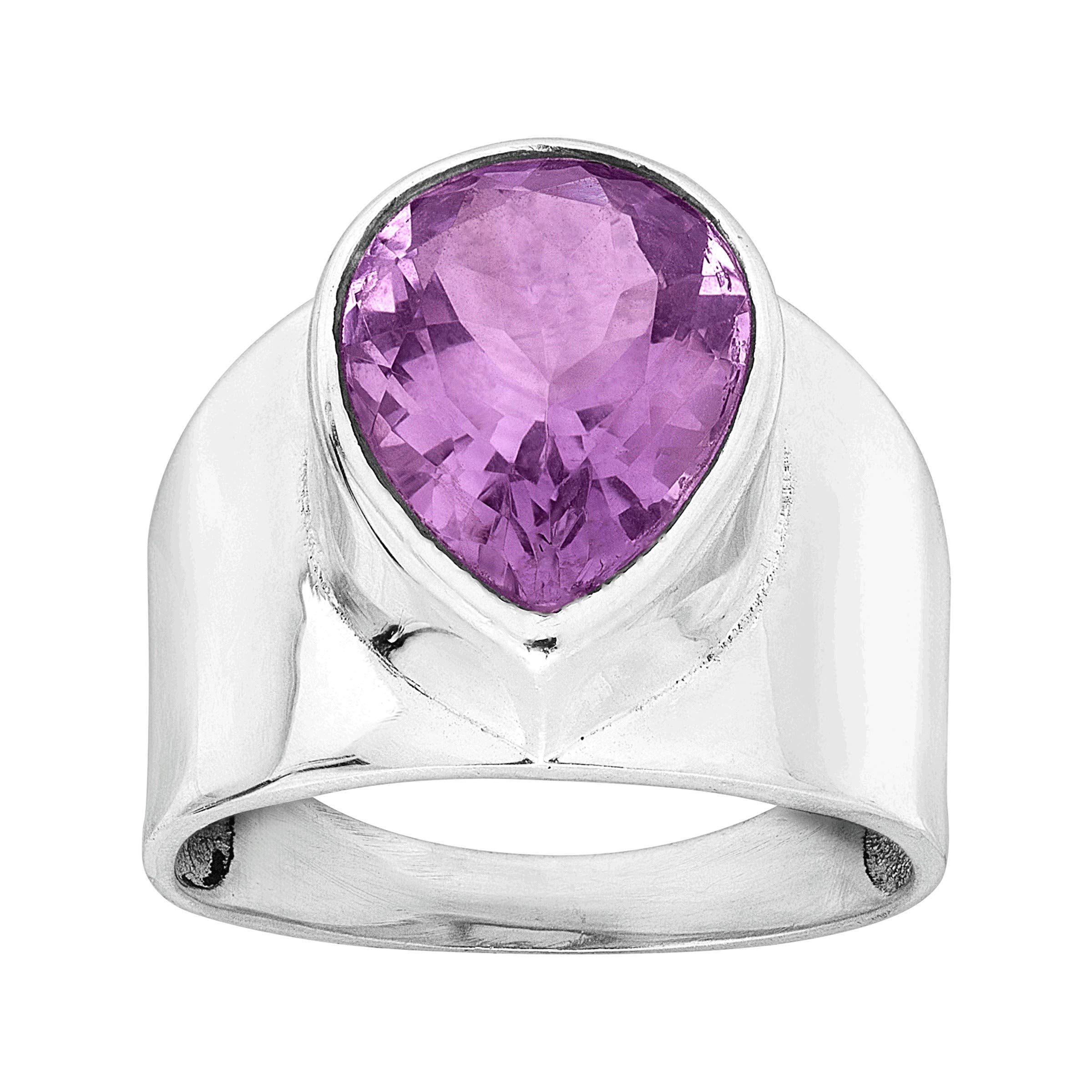 Pomme' Natural Amethyst Ring in Sterling Silver