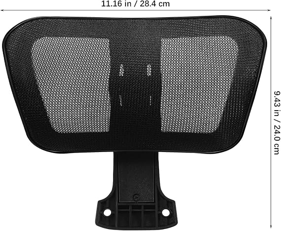 Office Chair Mesh Headrest Attachment Universal, Chair Head Support Cushion Adjustable & Detachable Chair Pillow Ergonomic Headrest Neck Support for Office Chair (Chair Not Included)
