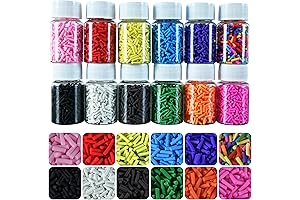LIKETURE Artificial Sprinkles for Slime Crafts, 180g Non-Edible Polymer Clay Fake Sprinkles