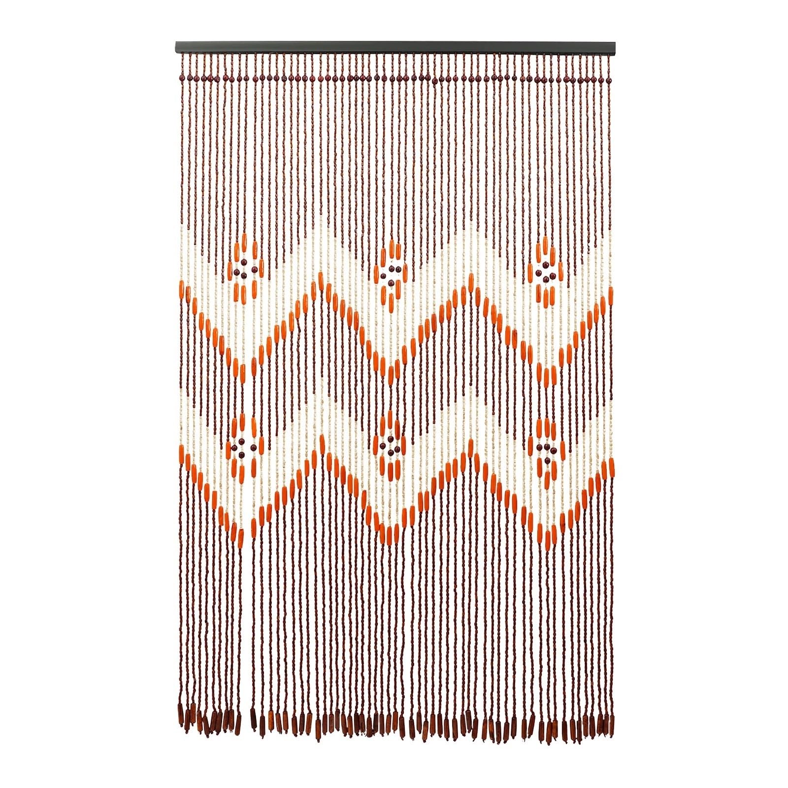 XUWEWI Beaded Door Curtain Wooden Hanging Lintel Curtains For Privacy Decoration In Bedrooms, Living Rooms For Doorway