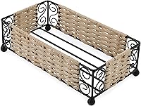 Vista 4 de Boston International Servilletero de metal, tamaño de cóctel, cuerno largo negro