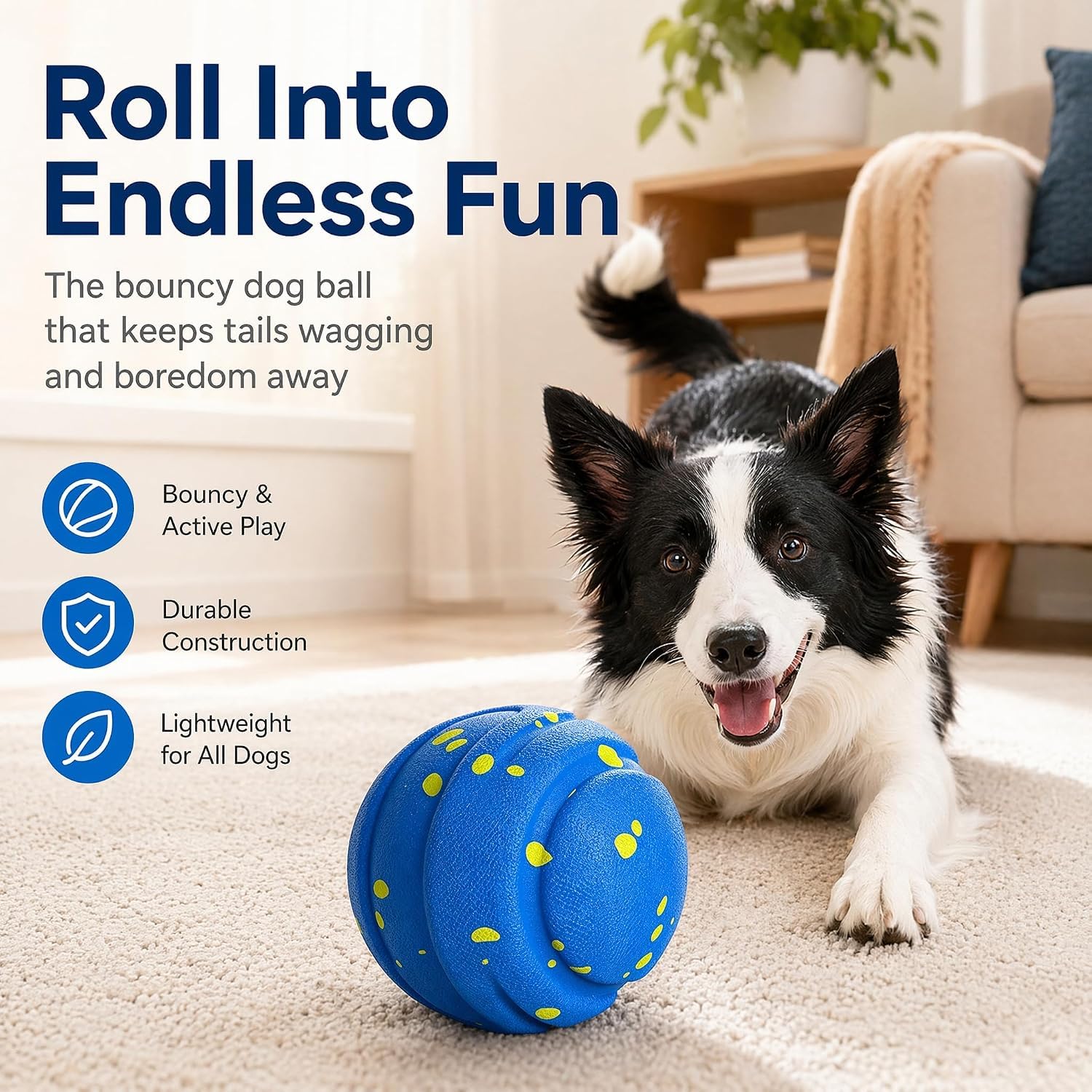 Pelota de juguete interactiva para perros