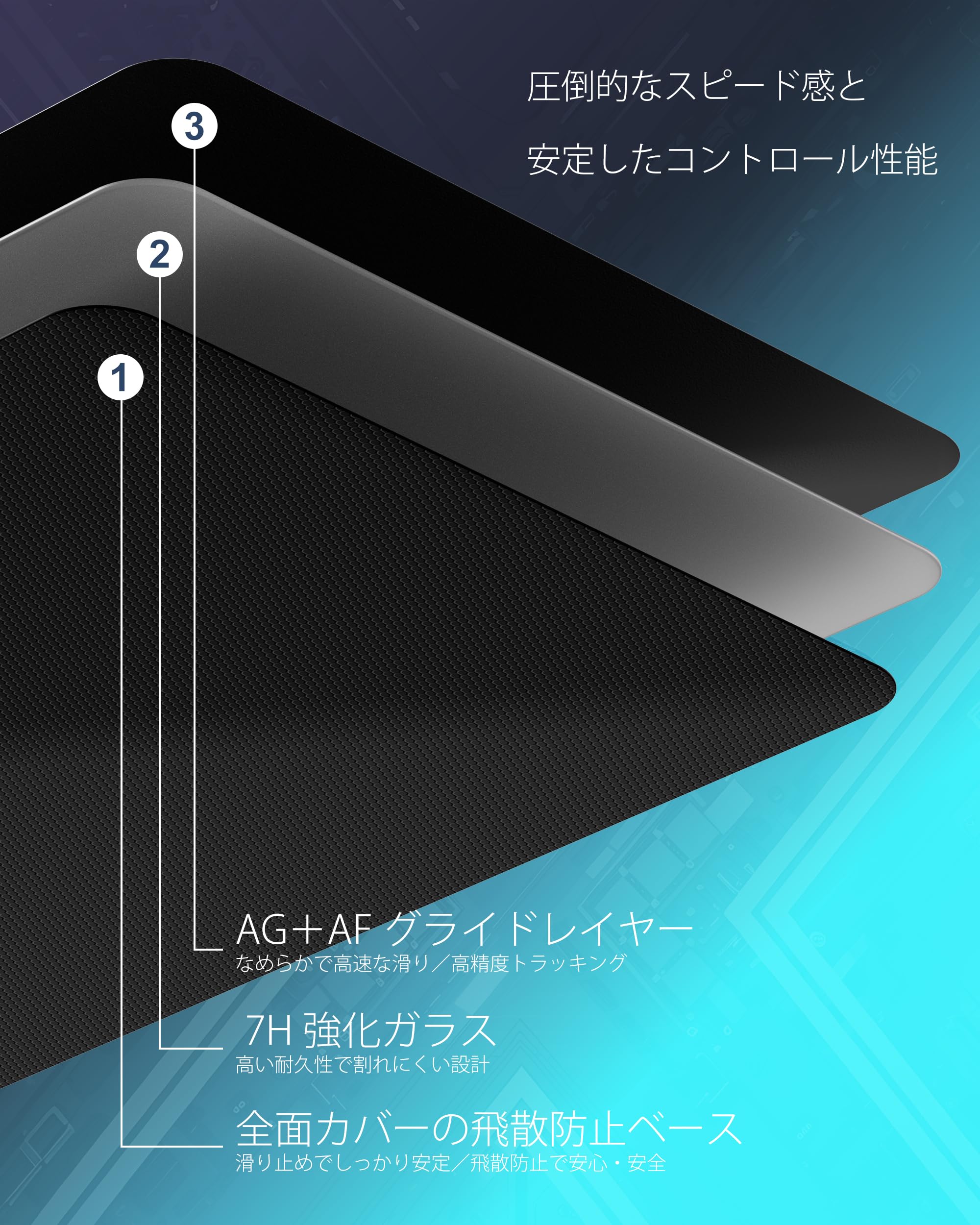 【人気商品】強化ガラスマウスパッド 410mm×310mm ゲーミングマウスパッ Amazon.co.jp: 強化ガラスマウスパッド 410mm×310mm ゲーミングマウス
