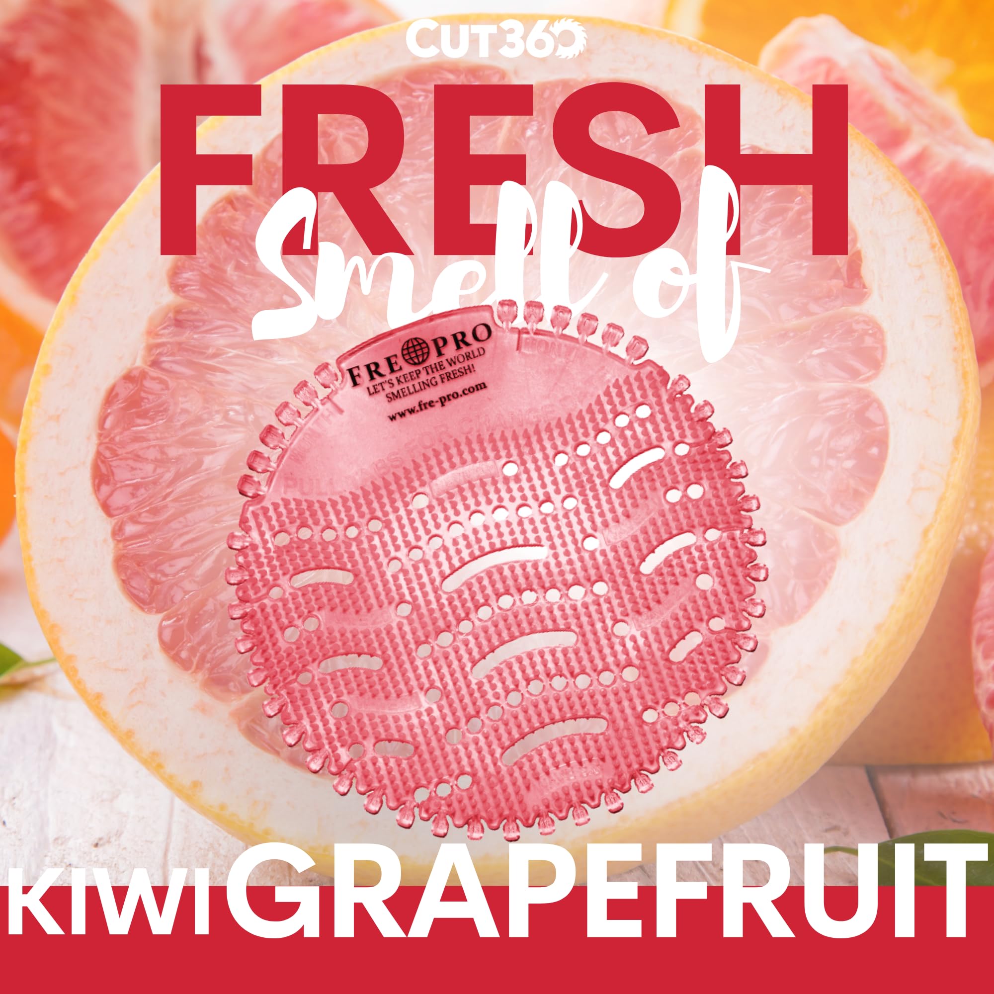 Fresh Wave 2.0 der WC Duft für Pissoir, 10 Stk, nachhaltiger und langanhaltender Toiletten-Duft „Kiwi Grapefruit“ mit reinigender Wirkung und Hygienefunktion, stillvoller Urinaleinsatz