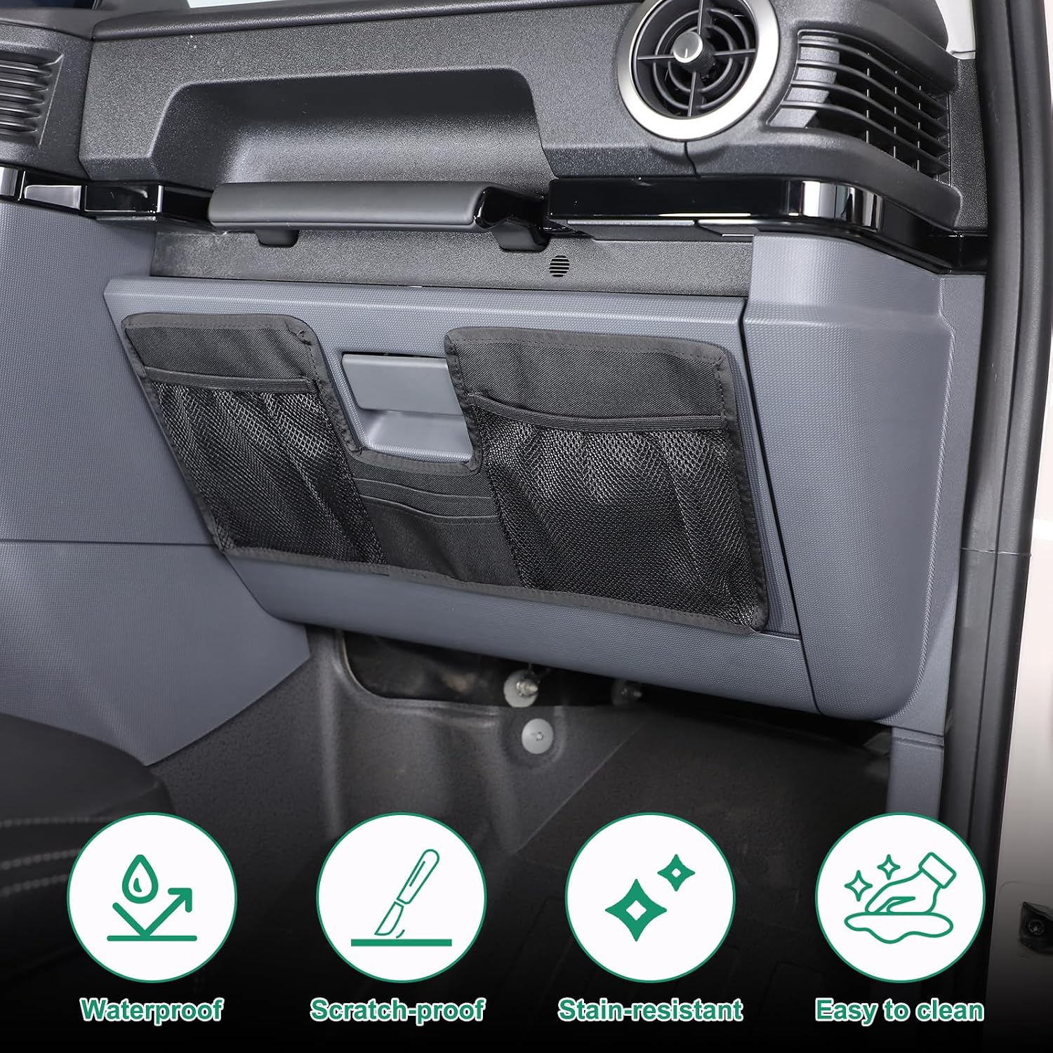 Glove Box Organizer Co-Pilot Storage Bag Compatible with INEOS Grenadier 2020-2024 Oxford Cloth Glove Box Pocket Organizer Interior Accessories