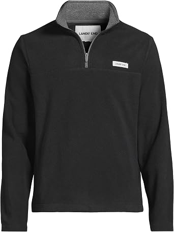 Lands' End Men's Anyweather Fleece Quarter Zip Pullover