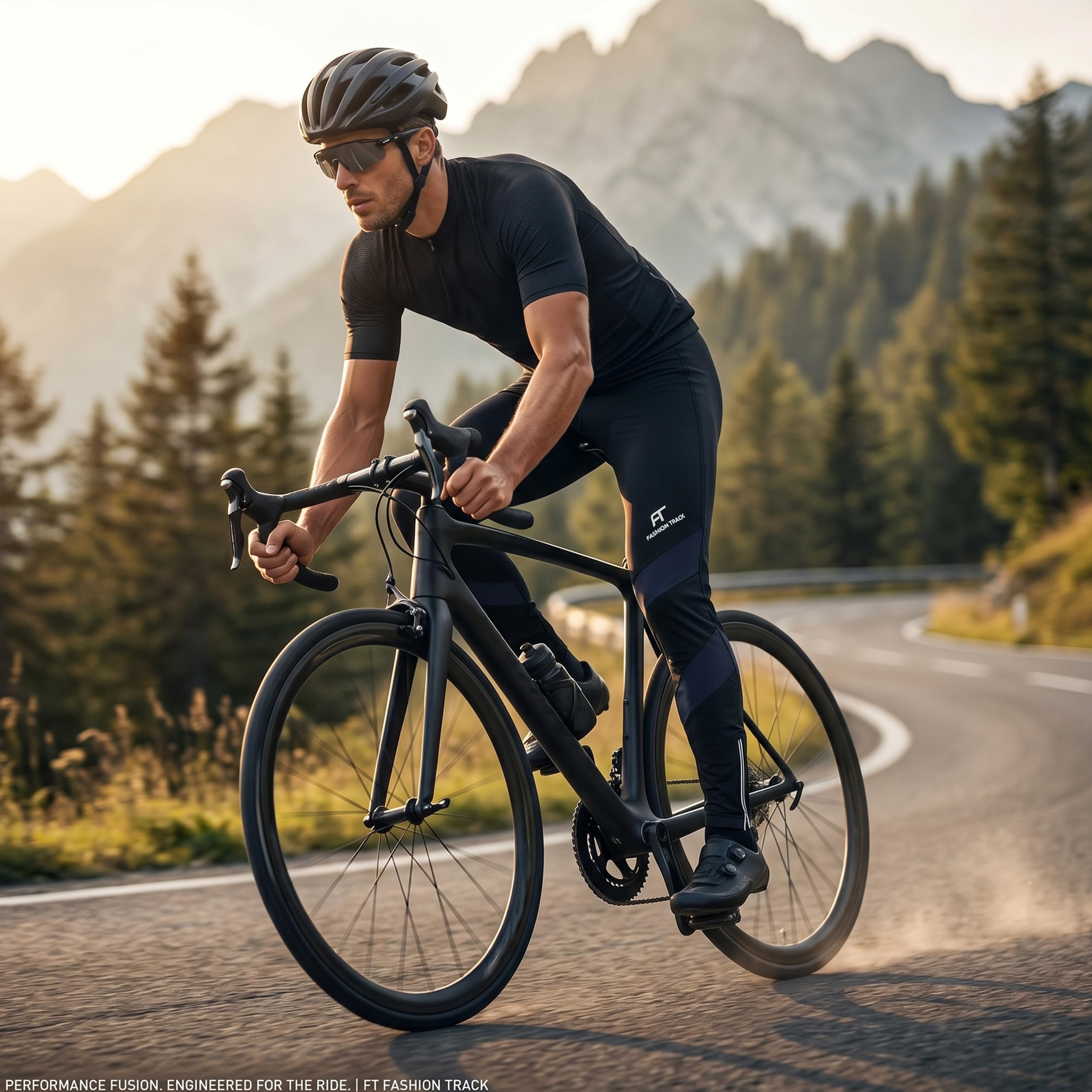 Pantalon de cyclisme tendance pour homme - Coolmax rembourré - Fabriqué en matériau Roubaix très élastique et dense pour de longues promenades à vélo confortables - Disponible en 5 modèles accrocheurs