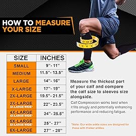 Doc Miller Compression Calf Sleeve for Men & Women - 15-20mmHg Graduated Support, Shin Splint Relief, Running & Sports Recovery, Knee High Calf Sleeves, 1 Pari