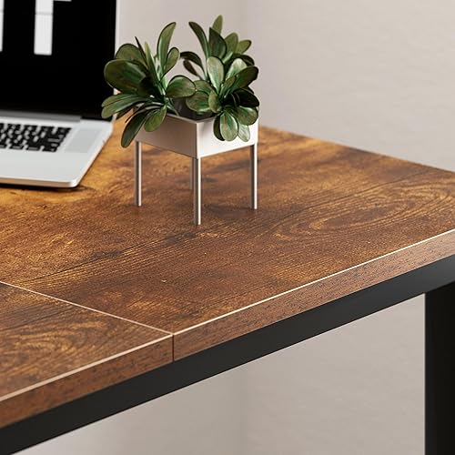 Miniatura 8 de soges Escritorio para computadora elegante de 70.8 pulgadas, escritorio grande de oficina ejecutiva, escritorio de escritura de estudio simple,