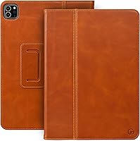 Vista 15 de Funda Casemade de cuero genuino compatible con iPad de 10.2" de 7ª/8ª/9ª generación (2019/2020/2021) - Funda de cuero de grano completo, función