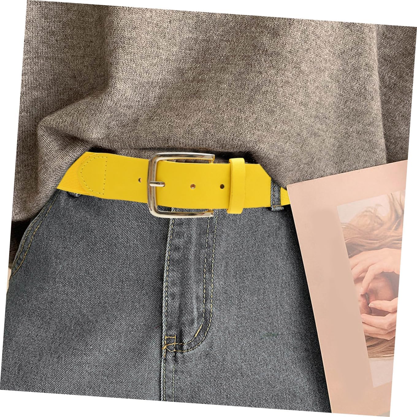 Baseball Belt and Football Girdle Elastic Softball Belt Adjustable for Men Women Youth Outdoor Sports Yellow Stretch Waistband Random Color
