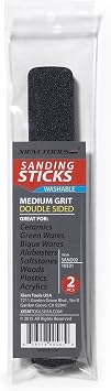 Xiem Tools Sanding Sticks for Ceramics, Pottery, Color Clay, Wood, Plastic and Acrylics Medium