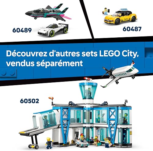 LEGO City Airport Fire Engine Truck Toy - Emergency Vehicle Model Kit w/ 4 Firefighter Minifigures - Birthday Gift Idea for 7+ Year Old Boys & Engineering Fans - 60499 - 7