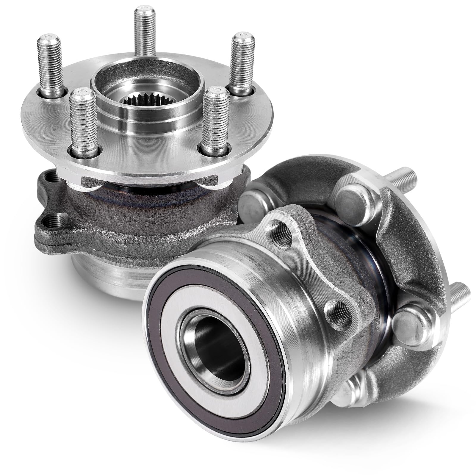 Photo 1 of 2 Pcs Rear Wheel Bearing and Hub Assembly with 5-Lug Driver ? Passenger Side Compatible with 2014-2018 Subaru Forester, 2016-2021 Crosstrek, 2012-2021 Impreza, 2013-2015 XV Crosstrek Replace# 512518