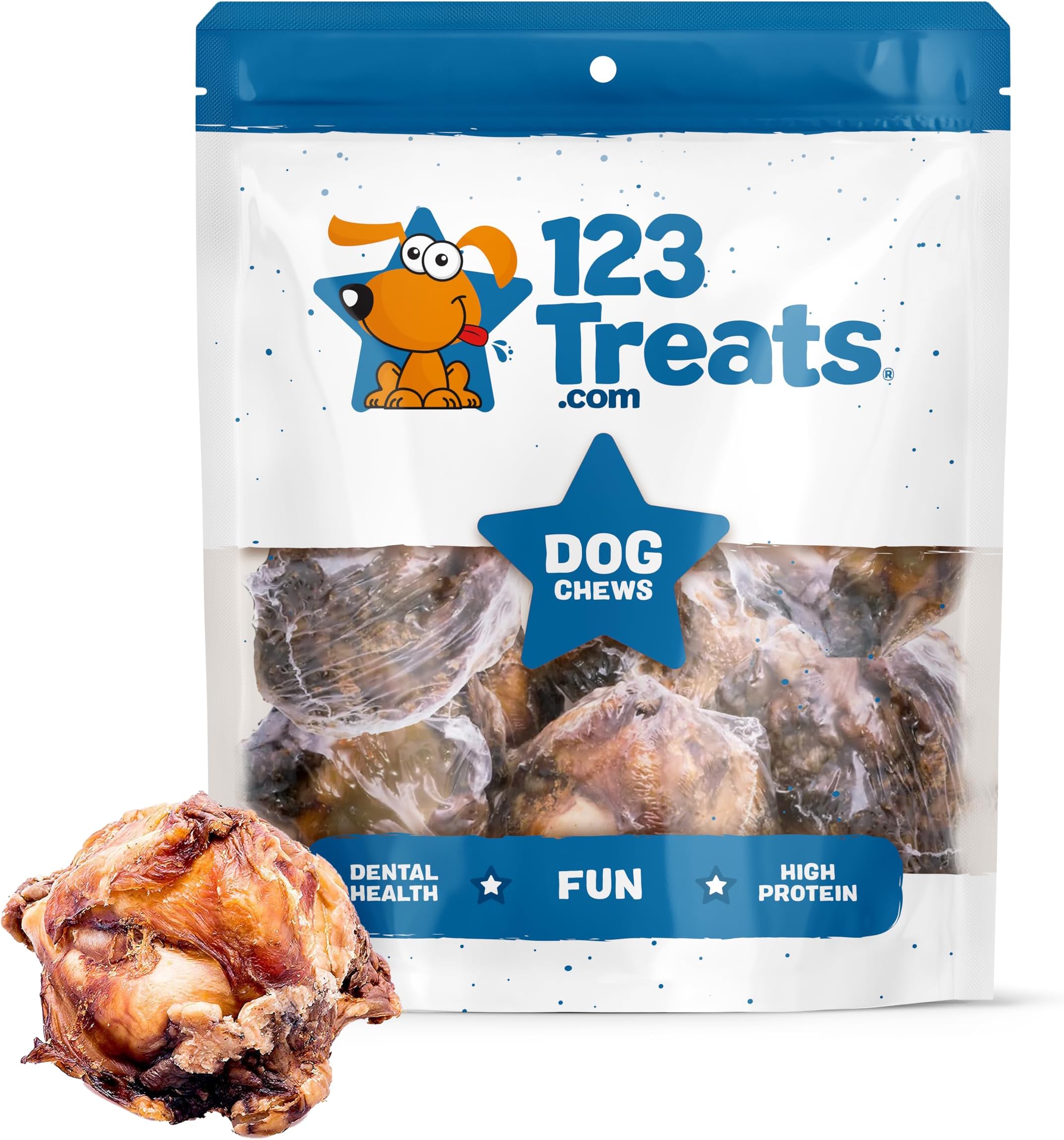 Knee Cap Beef Bones 100% Natural Dog Bones, Made from Premium USA Grass Fed Beef, Pack of 10