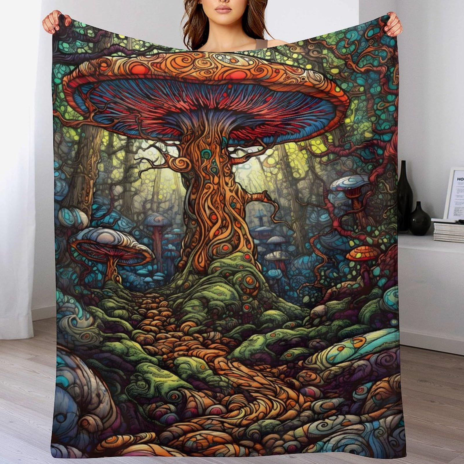 Manta de seta cálida para camping y noches de sofá cama de 180x200 cm