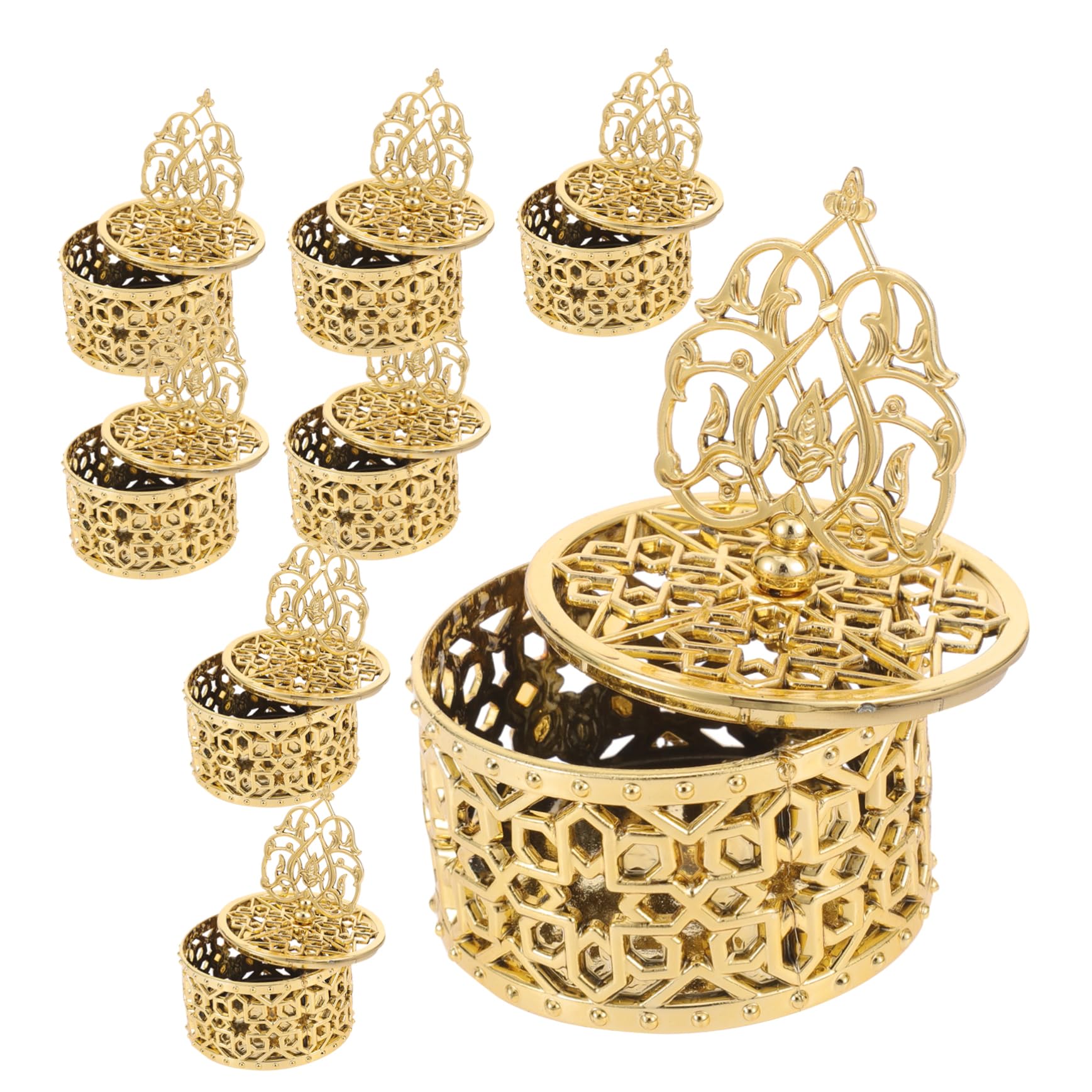 WOFASHPURET 12pcs European Style Candy Boxes Chic Treat Containers Adorable Design for Wedding Party Christmas