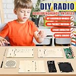 STEM Projects for Kids & Adults, FM 88-108 MHz Radio Toy Set, DIY Science Experiment Electronics Kit, Beginner's Starter Set, Idea Gifts for Teenage Boy Girl