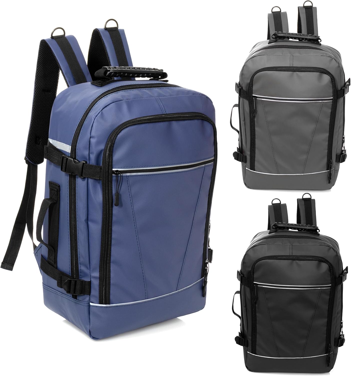 Moda West 12-Pack 18 Inch Deluxe Travel Backpacks - Bookbags in Bulk for and High School Students, 3 Assorted Colors