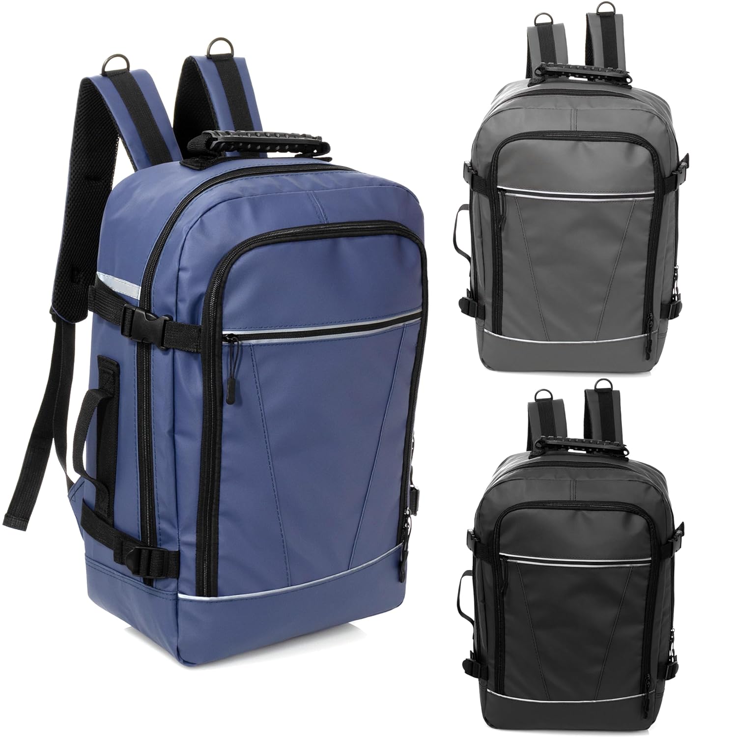Moda West 12-Pack 18 Inch Deluxe Travel Backpacks - Bookbags in Bulk for and High School Students 3